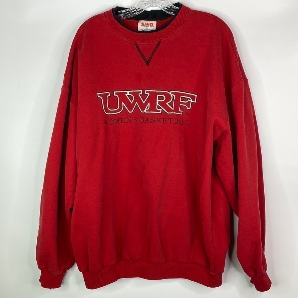Vintage Sand Knit UWRF Women's Basketball Sweatshirt XL Grunge